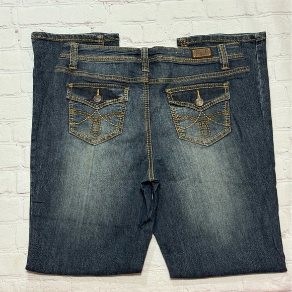 EARL JEANS straight fit dark wash denim women’s pants in size 12 western EUC - Picture 10 of 13